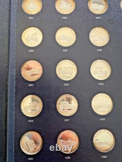 Complete Set of (3)1969 Franklin Mint Sterling Silver Antique Car Coins