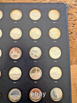 Complete Set of (3)1969 Franklin Mint Sterling Silver Antique Car Coins