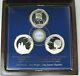 Dawn Of The New Millennium Eyewitness 3 Medal Set Sterling Silver In Case