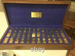 Danbury Mint Presidential 24karat Gold Plated Sterling Silver One Ounce Ingots