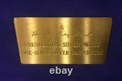 Danbury Mint Presidential 24karat Gold Plated Sterling Silver One Ounce Ingots