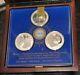 Dawn Of The New Millennium Eyewitness 3 Medal Set. 925 Sterling Silver