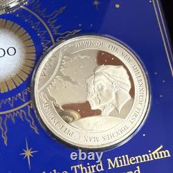 Dawn of the New Millennium Eyewitness 3 Medal Set Sterling Silver
