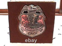 Deputy Sheriff Los Angeles Sterling Silver Franklin Mint Old West Badge, Boxed