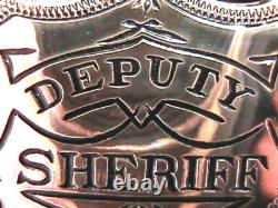 Deputy Sheriff Los Angeles Sterling Silver Franklin Mint Old West Badge, Boxed