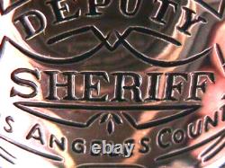 Deputy Sheriff Los Angeles Sterling Silver Franklin Mint Old West Badge, Boxed