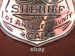 Deputy Sheriff Los Angeles Sterling Silver Franklin Mint Old West Badge, Boxed