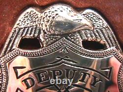 Deputy Sheriff Los Angeles Sterling Silver Franklin Mint Old West Badge, Boxed