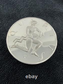 F. Mint Sterling Silver Zodiac Medals Aquarius Gemini Gilroy Roberts 26.5g Each