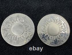 F. Mint Sterling Silver Zodiac Medals Aquarius Gemini Gilroy Roberts 26.5g Each