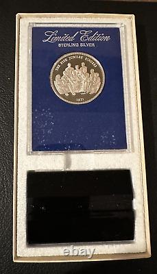 FISK JUBILLY SINGERS Old Proof Sterling Silver Medal, Franklin Mint