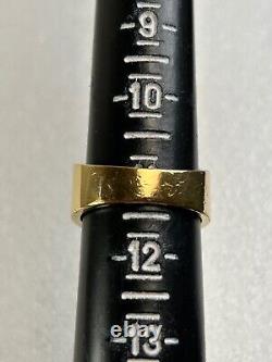 FM Franklin Mint Sterling Silver & 14K Yellow Gold Eagle Men's Ring Size 11