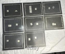 FRANKLIN MINT 100 GREATESTS STAMPS OF THE WORLD MINIATURE SILVER Qty 16 RARE