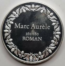 FRANKLIN MINT 100 Greatest Masterpieces Silver Proof Coin Marcus Aurelius