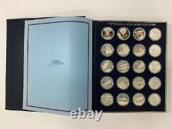 FRANKLIN MINT 100 Sterling Silver Coins HISTORY OF FLIGHT 1st Edn. Proof Set