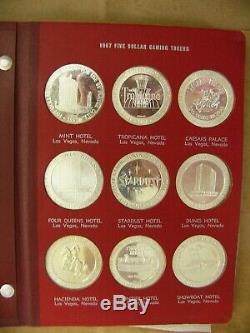 FRANKLIN MINT 1967 Set Of 36 Sterling Silver Full Proof DOMESTIC GAMING TOKENS