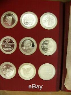 FRANKLIN MINT 1967 Set Of 36 Sterling Silver Full Proof DOMESTIC GAMING TOKENS