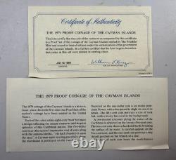 FRANKLIN MINT 1980 Cayman Islands Proof Set Sterling Silver RARE