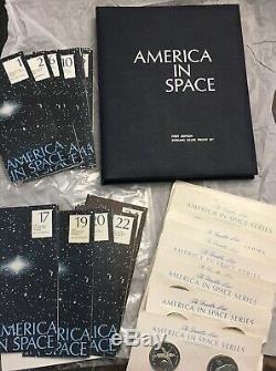 FRANKLIN MINT AMERICA IN SPACE STERLING SILVER PROOF SETS 19.2 OZ. New as issued