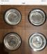 Franklin Mint Audubon Sterling Silver Bird Plates Set Of 4. Est. 25 Oz Or 1.5 Lb