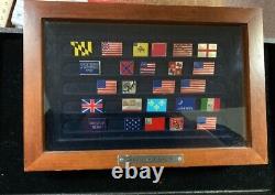 FRANKLIN MINT FLAGS OF LIBERTY SILVER COMPLETE 25 INGOT SET With ENAMEL m