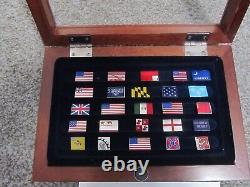 FRANKLIN MINT FLAGS OF LIBERTY Sterling Silver Set (25) HISTORIC FLAGS