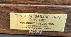 FRANKLIN MINT Great Sailing Ships 50 Mini SS Ingots, 151g of 925, FREE SHIPPING