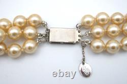 FRANKLIN MINT JACKIE KENNEDY FAUX PEARL TRIO ALL With COA'S STERLING SILVER 925