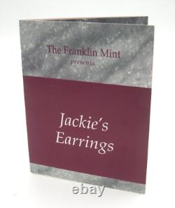 FRANKLIN MINT JACKIE KENNEDY FAUX PEARL TRIO ALL With COA'S STERLING SILVER 925