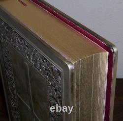 FRANKLIN MINT Library NEW AMERICAN BIBLE with SILVER COVERS -Queen Mary Psalter