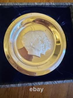 FRANKLIN MINT Nixon Official 1973 Presidential Inaugural Plate Sterling Silver