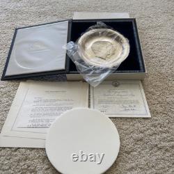 FRANKLIN MINT Nixon Official 1973 Presidential Inaugural Plate Sterling Silver