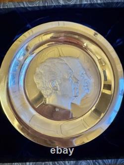 FRANKLIN MINT Nixon Official 1973 Presidential Inaugural Plate Sterling Silver