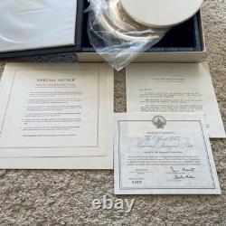 FRANKLIN MINT Nixon Official 1973 Presidential Inaugural Plate Sterling Silver
