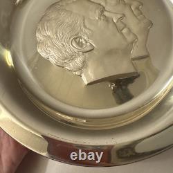FRANKLIN MINT Nixon Official 1973 Presidential Inaugural Plate Sterling Silver