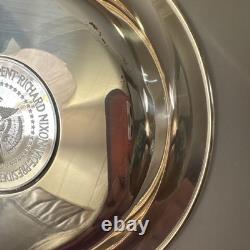 FRANKLIN MINT Nixon Official 1973 Presidential Inaugural Plate Sterling Silver