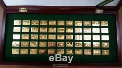 FRANKLIN MINT OFFICIAL DUCK STAMPS OF AMERICA 24 Kt GOLD ON STERLING SILVER MINT