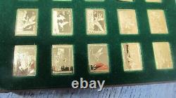 FRANKLIN MINT SILVER OFFICIAL DUCK STAMPS OF AMERICA 24 Kt GOLD ON STELING SILVE