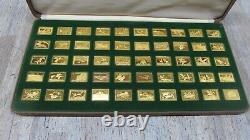 FRANKLIN MINT SILVER OFFICIAL DUCK STAMPS OF AMERICA 24 Kt GOLD ON STELING SILVE