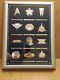 Franklin Mint Star Trek Insignias Sterling Silver & Gold Plated With Display Case