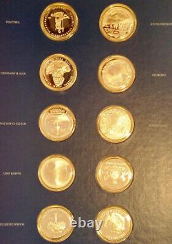 FRANKLIN MINT STERLING SILVER (. 925) State Medals