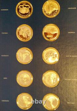 FRANKLIN MINT STERLING SILVER (. 925) State Medals