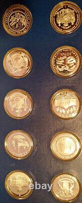 FRANKLIN MINT STERLING SILVER (. 925) State Medals