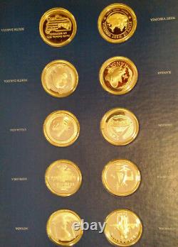 FRANKLIN MINT STERLING SILVER (. 925) State Medals