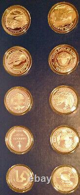 FRANKLIN MINT STERLING SILVER (. 925) State Medals