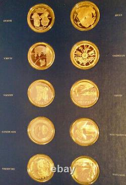 FRANKLIN MINT STERLING SILVER (. 925) State Medals