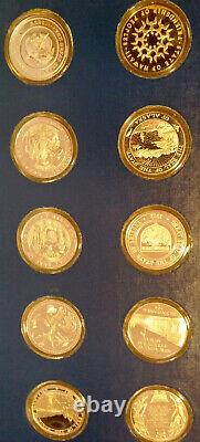 FRANKLIN MINT STERLING SILVER (. 925) State Medals