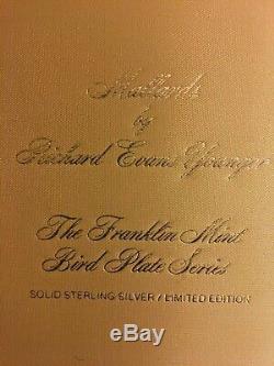 FRANKLIN MINT STERLING SILVER COLLECTOR BIRD PLATE Mallards 1972