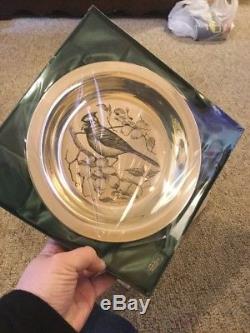 FRANKLIN MINT STERLING SILVER COLLECTOR Bird PLATE The Cardinal 1972 200 Grams