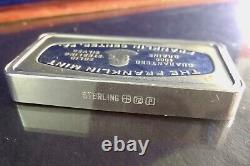 FRANKLIN MINT Security Bank Vincennes Indiana 2oz+ Sterling Silver Ingot Bar